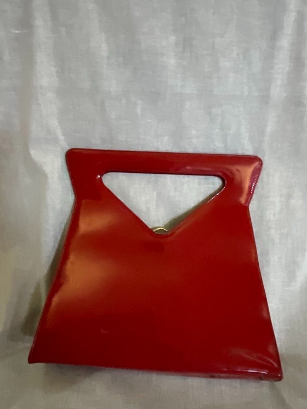 Patent Leather-Look Handbag